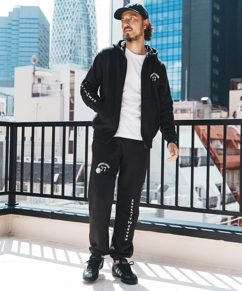 seventy seven(セブンティセブン)の「mp13507-middle onz sweat pants (77arch) スウェットパンツ(スウェットパンツ・メンズ・ネイビー/ブラック×ホワイト/ブラック×ゴールド・S/M/L/XL)」の10枚目の写真