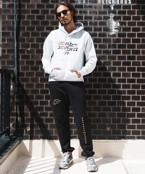 seventy seven(セブンティセブン)の「mp13507-middle onz sweat pants (77arch) スウェットパンツ(スウェットパンツ・メンズ・ネイビー/ブラック×ホワイト/ブラック×ゴールド・S/M/L/XL)」の15枚目の写真
