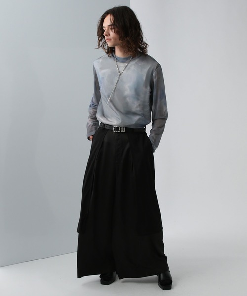 HARE（ハレ）の「シアーアソートガラカット(HARE)（Tシャツ/カットソー・メンズ・グレー/ブルー/ブラック・FREE）」の8枚目の写真