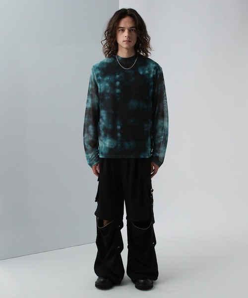 HARE（ハレ）の「シアーアソートガラカット(HARE)（Tシャツ/カットソー・メンズ・グレー/ブルー/ブラック・FREE）」の9枚目の写真