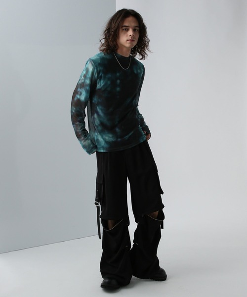 HARE（ハレ）の「シアーアソートガラカット(HARE)（Tシャツ/カットソー・メンズ・グレー/ブルー/ブラック・FREE）」の10枚目の写真