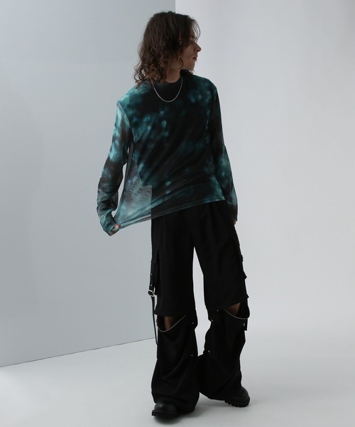 HARE（ハレ）の「シアーアソートガラカット(HARE)（Tシャツ/カットソー・メンズ・グレー/ブルー/ブラック・FREE）」の11枚目の写真