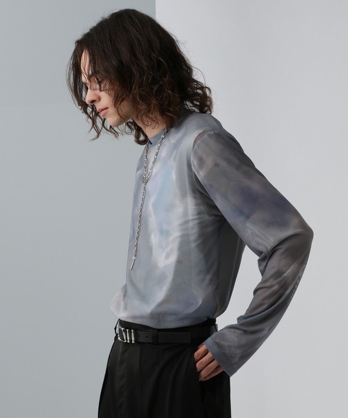 HARE（ハレ）の「シアーアソートガラカット(HARE)（Tシャツ/カットソー・メンズ・グレー/ブルー/ブラック・FREE）」の13枚目の写真