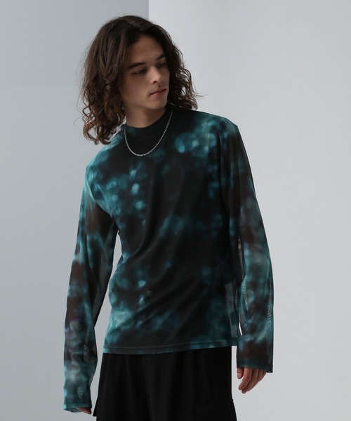 HARE（ハレ）の「シアーアソートガラカット(HARE)（Tシャツ/カットソー・メンズ・グレー/ブルー/ブラック・FREE）」の14枚目の写真