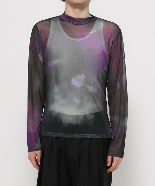 HARE（ハレ）の「シアーアソートガラカット(HARE)（Tシャツ/カットソー・メンズ・グレー/ブルー/ブラック・FREE）」の15枚目の写真