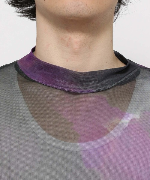 HARE（ハレ）の「シアーアソートガラカット(HARE)（Tシャツ/カットソー・メンズ・グレー/ブルー/ブラック・FREE）」の18枚目の写真