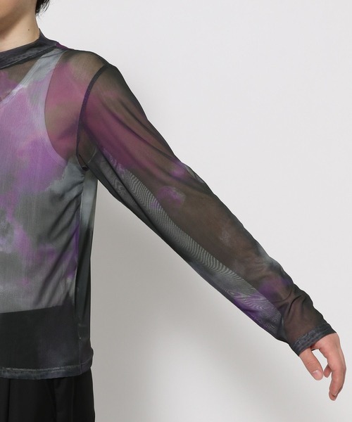 HARE（ハレ）の「シアーアソートガラカット(HARE)（Tシャツ/カットソー・メンズ・グレー/ブルー/ブラック・FREE）」の20枚目の写真