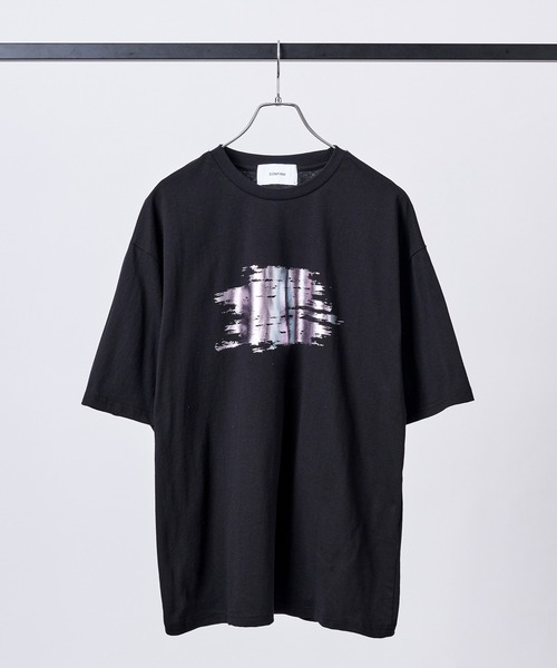 Confirm(コンファーム)の「アブストラクトグラフィック箔プリント 半袖Tシャツ メンズ レディース(Tシャツ/カットソー・メンズ・ブラック/ホワイト/ホワイト系その他/ブラック系その他・M/L)」の4枚目の写真