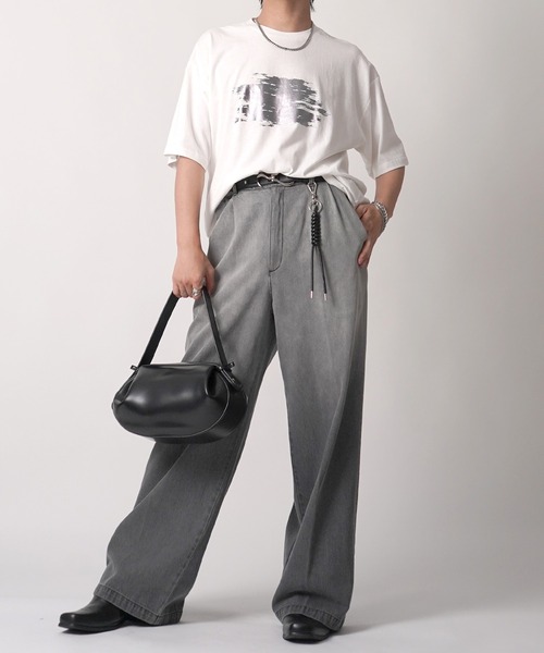 Confirm(コンファーム)の「アブストラクトグラフィック箔プリント 半袖Tシャツ メンズ レディース(Tシャツ/カットソー・メンズ・ブラック/ホワイト/ホワイト系その他/ブラック系その他・M/L)」の14枚目の写真
