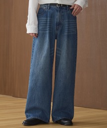 LUENNA | 【LUENNA】One-Tuck Wide Straight Denim Pants / ワンタックワイドストレートデニムパンツ(デニムパンツ)