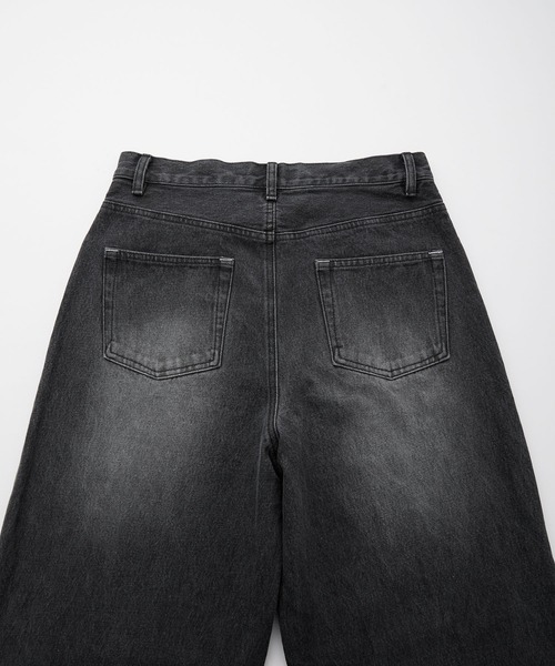 LUENNA】One-Tuck Wide Straight Denim Pants / ワンタック