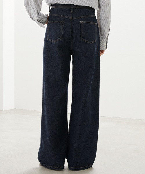 LUENNA（ルエナ）の「【LUENNA】One-Tuck Wide Straight Denim Pants