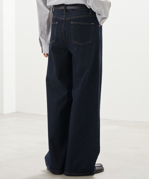 LUENNA(ルエナ)の「【LUENNA】One-Tuck Wide Straight Denim Pants / ワンタックワイドストレートデニムパンツ(デニムパンツ・メンズ・ブラウン/ブルー/ブラック/ネイビー・S/M/L)」の21枚目の写真