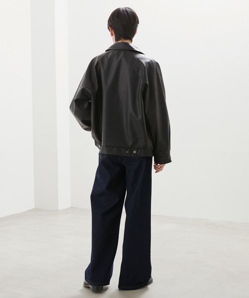 LUENNA(ルエナ)の「【LUENNA】One-Tuck Wide Straight Denim Pants / ワンタックワイドストレートデニムパンツ(デニムパンツ・メンズ・ブラウン/ブルー/ブラック/ネイビー・S/M/L)」の13枚目の写真