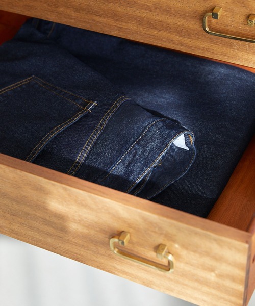 LUENNA(ルエナ)の「【LUENNA】One-Tuck Wide Straight Denim Pants / ワンタックワイドストレートデニムパンツ(デニムパンツ・メンズ・ブラウン/ブルー/ブラック/ネイビー・S/M/L)」の6枚目の写真