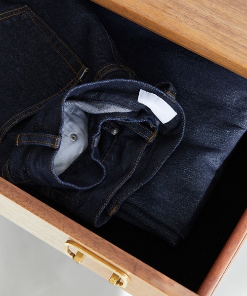 LUENNA(ルエナ)の「【LUENNA】One-Tuck Wide Straight Denim Pants / ワンタックワイドストレートデニムパンツ(デニムパンツ・メンズ・ブラウン/ブルー/ブラック/ネイビー・S/M/L)」の8枚目の写真