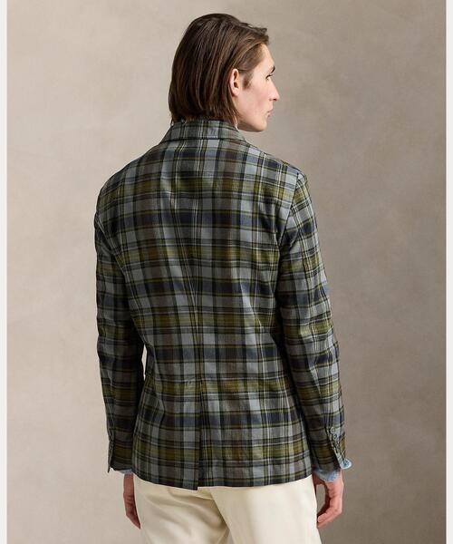 POLO RALPH LAUREN（ポロ ラルフ ローレン）の「Polo ソフト モダン チェック コットン スポーツ コート（テーラードジャケット・メンズ・ブルー・38 S/40 S）」の4枚目の写真