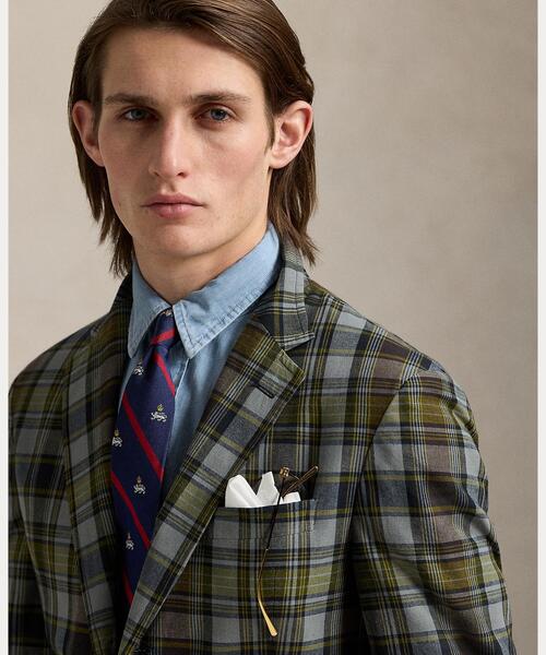 POLO RALPH LAUREN（ポロ ラルフ ローレン）の「Polo ソフト モダン チェック コットン スポーツ コート（テーラードジャケット・メンズ・ブルー・38 S/40 S）」の5枚目の写真
