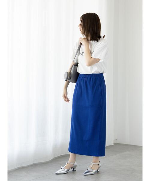 Te chichi TERRASSE（テチチテラス）の「【接触冷感】フロントロゴプリントTシャツ（Tシャツ/カットソー・レディース・ブラック/オフホワイト/チャコールグレー・F）」の8枚目の写真