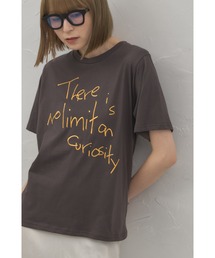 leimn | 手書きロゴ刺繍半袖Tシャツ(Tシャツ/カットソー)