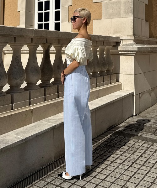 JENNE(ジェンヌ)の「マシュマロスリーブ Tシャツ(Tシャツ/カットソー・レディース・ブラック/ホワイト・SMALL/MEDIUM/LARGE)」の17枚目の写真