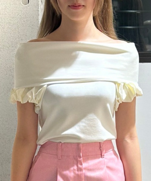 マシュマロスリーブ Tシャツ（Tシャツ/カットソー）｜JENNE（ジェンヌ