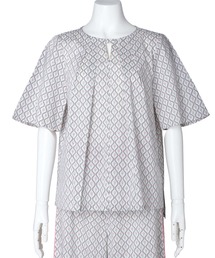 KID BLUE | キッドブルー -25LIBERTYプリント -5分袖トップス -KOBN345 -kidblue(シャツ/ブラウス)