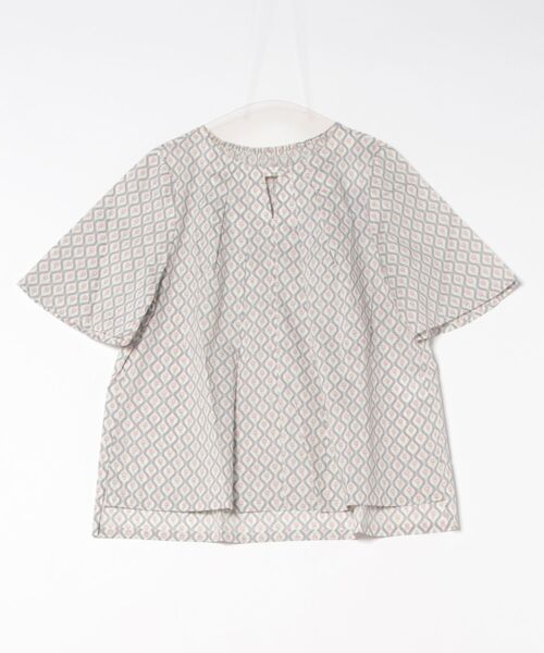KID BLUE(キッドブルー)の「キッドブルー -25LIBERTYプリント -5分袖トップス -KOBN345 -kidblue(シャツ/ブラウス・レディース・アイボリー/サックスブルー/ブラック・M)」の8枚目の写真