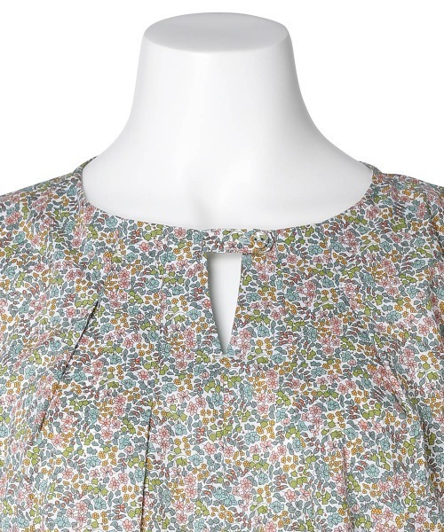 KID BLUE(キッドブルー)の「キッドブルー -25LIBERTYプリント -5分袖トップス -KOBN345 -kidblue(シャツ/ブラウス・レディース・アイボリー/サックスブルー/ブラック・M)」の20枚目の写真