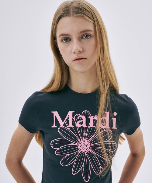 tシャツ CROPPED TSHIRT FLOWERMARDI レディース CROPPED TSHIRT FLOWERMARDI（Tシャツ/カットソー）｜Mardi