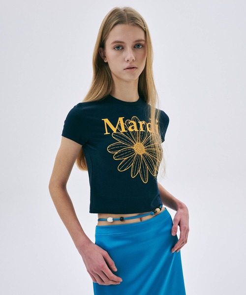 tシャツ CROPPED TSHIRT FLOWERMARDI レディース メンズ Mardi Mercredi tシャツ CROPPED TSHIRT FLOWERMARDI BLOSSOM