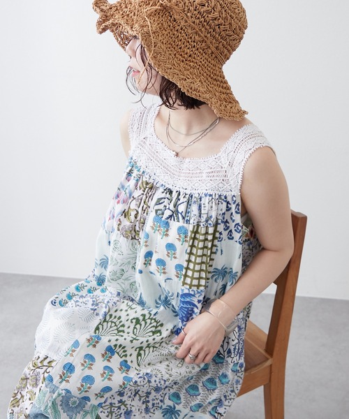 NAO(ナオ)の「【WEB先行予約】【India Series】パッチワークレースワンピース(ワンピース・レディース・グレー/オフホワイト/ブラック・FREE)」の8枚目の写真