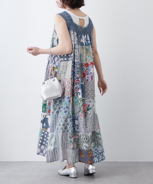 NAO(ナオ)の「【WEB先行予約】【India Series】パッチワークレースワンピース(ワンピース・レディース・グレー/オフホワイト/ブラック・FREE)」の13枚目の写真