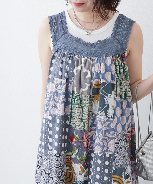 NAO(ナオ)の「【WEB先行予約】【India Series】パッチワークレースワンピース(ワンピース・レディース・グレー/オフホワイト/ブラック・FREE)」の19枚目の写真