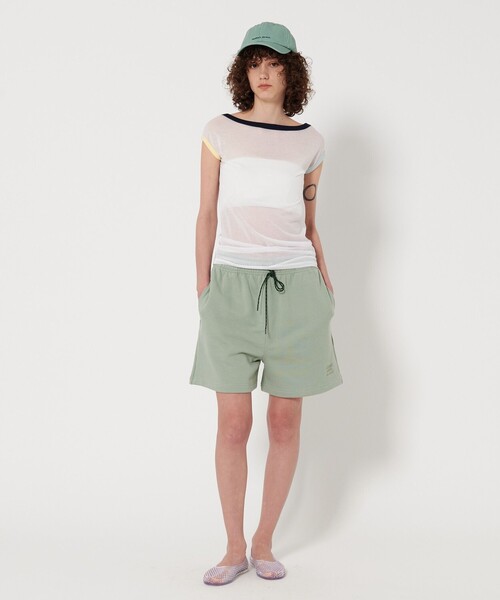 AMERICANA(アメリカーナ)の「<Americana × 6(ROKU)>SWEAT HALF PANTS/ハーフパンツ(スウェットパンツ・レディース・ライム/ネイビー/グレー系・L/M)」の10枚目の写真