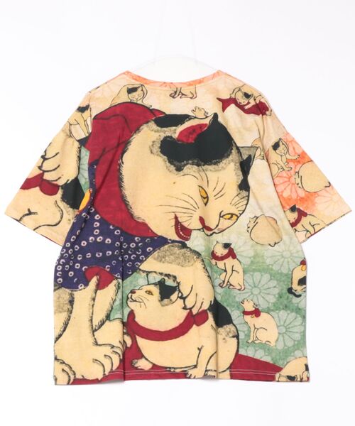 カヤ（カヤ）の「【カヤ】着る、NIPPON ART 倭の絵メンズTシャツ（Tシャツ/カットソー・メンズ・ベージュ/ブラック/ブルー/ブラウン/ダークグレー/ダークネイビー/グリーン/ライトブルー/ネイビー/オレンジ/ピンク/レッド・FREE）」の20枚目の写真