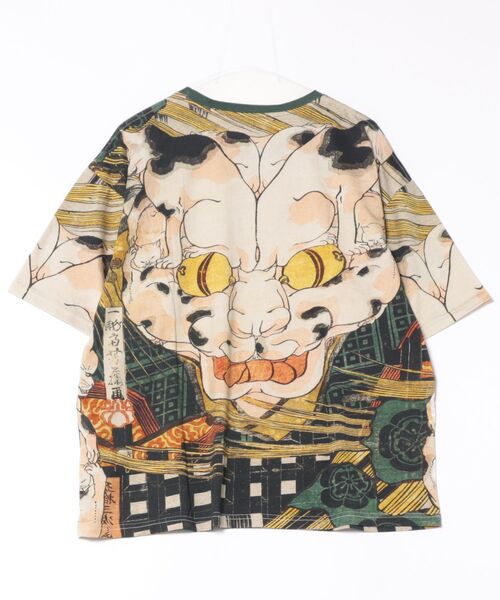 カヤ（カヤ）の「【カヤ】着る、NIPPON ART 倭の絵メンズTシャツ（Tシャツ/カットソー・メンズ・ベージュ/ブラック/ブルー/ブラウン/ダークグレー/ダークネイビー/グリーン/ライトブルー/ネイビー/オレンジ/ピンク/レッド・FREE）」の22枚目の写真