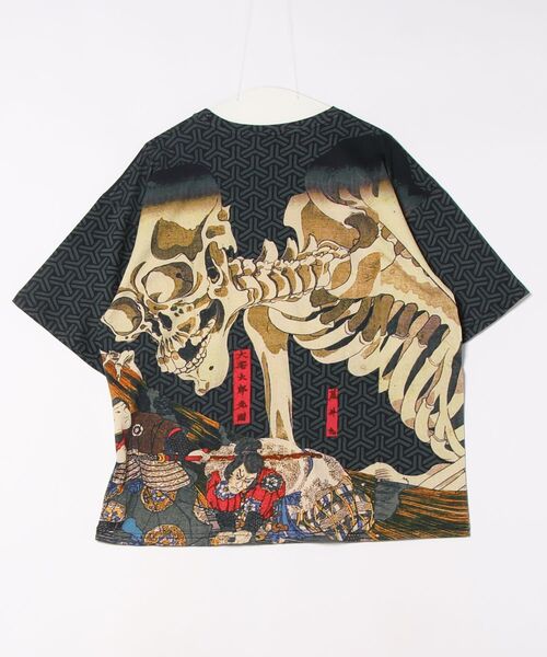 カヤ（カヤ）の「【カヤ】着る、NIPPON ART 倭の絵メンズTシャツ（Tシャツ/カットソー・メンズ・ベージュ/ブラック/ブルー/ブラウン/ダークグレー/ダークネイビー/グリーン/ライトブルー/ネイビー/オレンジ/ピンク/レッド・FREE）」の13枚目の写真