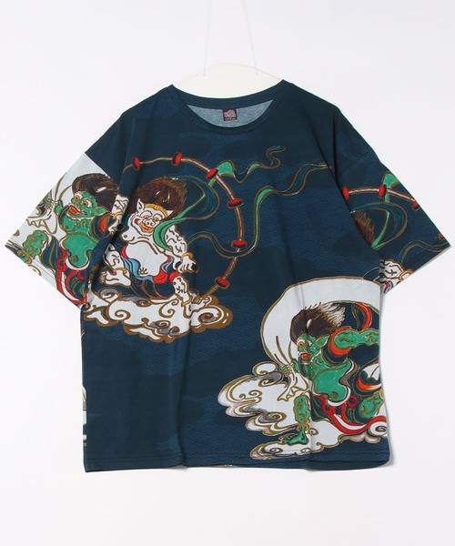 カヤ（カヤ）の「【カヤ】着る、NIPPON ART 倭の絵メンズTシャツ（Tシャツ/カットソー・メンズ・ベージュ/ブラック/ブルー/ブラウン/ダークグレー/ダークネイビー/グリーン/ライトブルー/ネイビー/オレンジ/ピンク/レッド・FREE）」の9枚目の写真