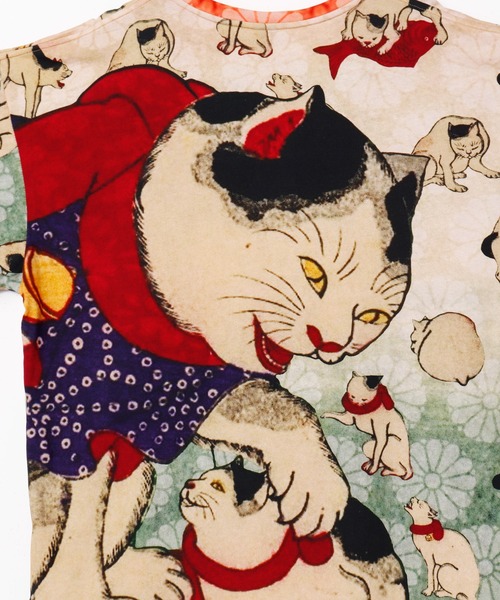 カヤ（カヤ）の「【カヤ】着る、NIPPON ART 倭の絵メンズTシャツ（Tシャツ/カットソー・メンズ・ベージュ/ブラック/ブルー/ブラウン/ダークグレー/ダークネイビー/グリーン/ライトブルー/ネイビー/オレンジ/ピンク/レッド・FREE）」の21枚目の写真