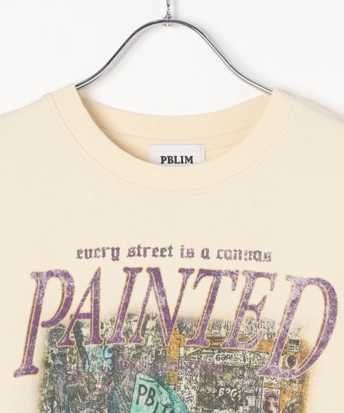 PBLIM(ページボーイリム)の「《UNISEX》NYビッグシルエットTシャツ(Tシャツ/カットソー・レディース・クリーム/チャコール/グリーン系その他・FREE)」の5枚目の写真