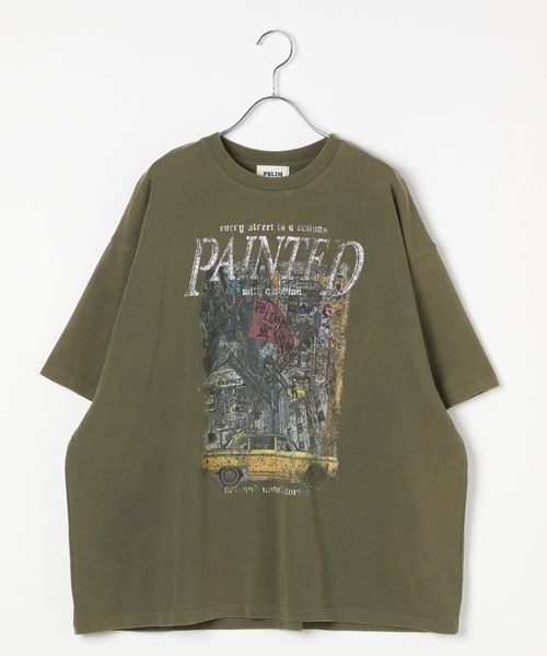 PBLIM(ページボーイリム)の「《UNISEX》NYビッグシルエットTシャツ(Tシャツ/カットソー・レディース・クリーム/チャコール/グリーン系その他・FREE)」の16枚目の写真