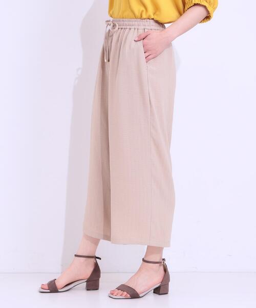 DRESKIP（ドレスキップ）の「【着丈選べる/ひんやり】ストライプ見えイージーワイドパンツ（その他パンツ・レディース・ネイビー/ベージュ/ブラック/オレンジ・40/38/42/36/01/02/03/04）」の20枚目の写真