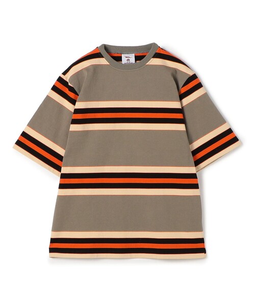 Barbarian（バーバリアン）の「【別注】BARBARIAN コットンハーフスリーブ クルーネックカットソー（Tシャツ/カットソー・メンズ・グリーン系その他/ブラウン系その他/ブルー系その他2/ブルー系その他/グレー系その他/ベージュ系その他・S/L/M）」の2枚目の写真