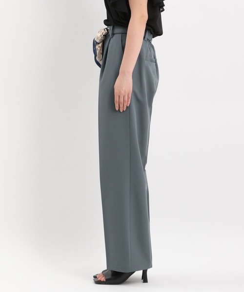 Andemiu（アンデミュウ）の「スカーフベルトツキワイドパンツ494248（スラックス・レディース・ダークグリーン/ブラック/ダークベージュ・SMALL/MEDIUM）」の13枚目の写真