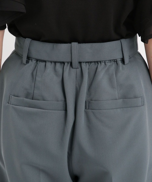 Andemiu（アンデミュウ）の「スカーフベルトツキワイドパンツ494248（スラックス・レディース・ダークグリーン/ブラック/ダークベージュ・SMALL/MEDIUM）」の21枚目の写真