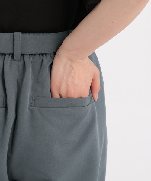 Andemiu（アンデミュウ）の「スカーフベルトツキワイドパンツ494248（スラックス・レディース・ダークグリーン/ブラック/ダークベージュ・SMALL/MEDIUM）」の22枚目の写真