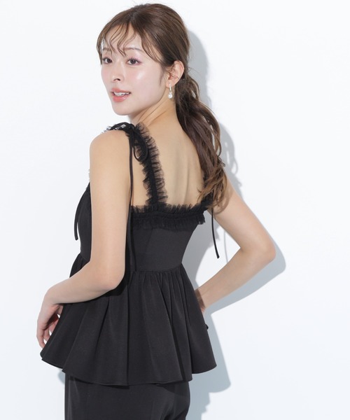 ペプラムキャミトップス✖️フレアパンツ COCO DEAL - ペプラムキャミトップスxフレアパンツの通販 by
