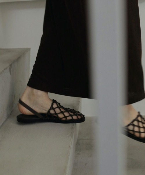 anuke(アンヌーク)の「anuke Braid Flat Shoes ブレイドフラットシューズ/62521028(サンダル・レディース・ブラウン/ブラック・38/36/37)」の15枚目の写真