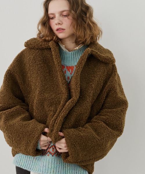 テディベアボアショートブルゾン（ブルゾン）｜Unitage（ユニテージ